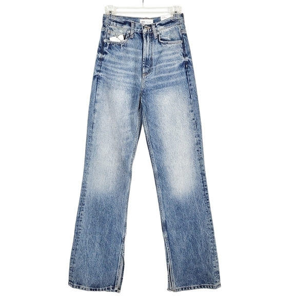 ZARA Wide leg split jeans NWT - Picture 2 of 7